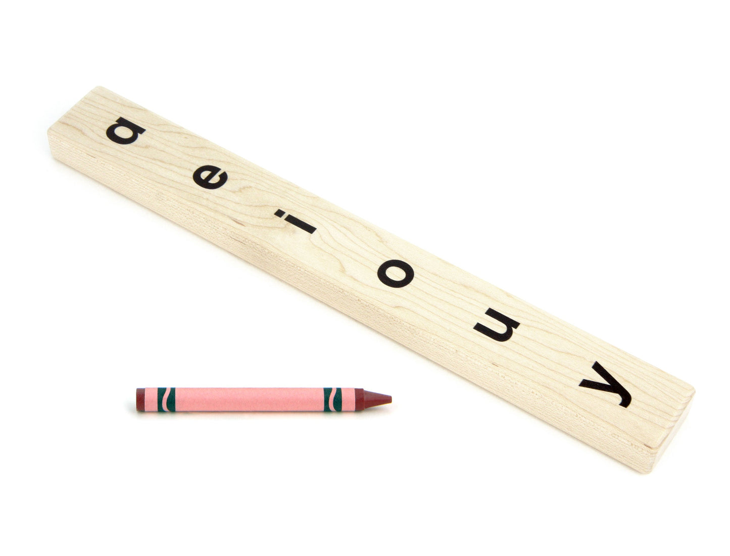 Printed Maple Vowel Stick