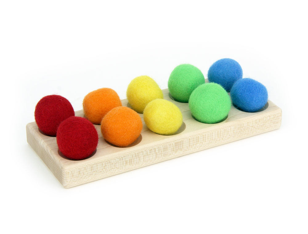 Double-Sided Ten Frame Maple Block