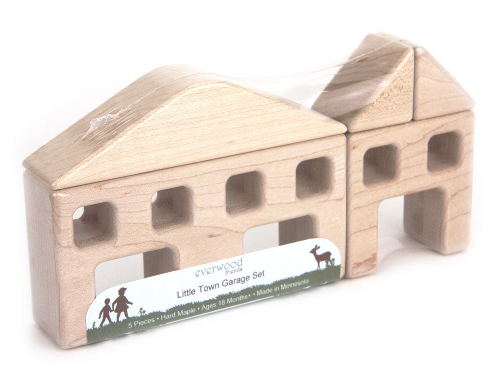 5 pc. Little Town Blocks Garage Set