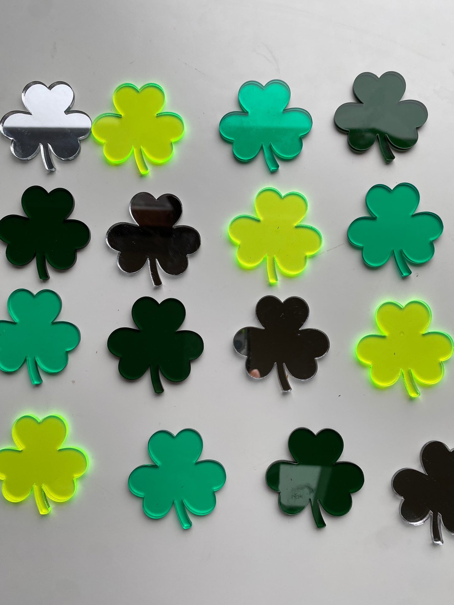 Shamrock Acrylic Pieces