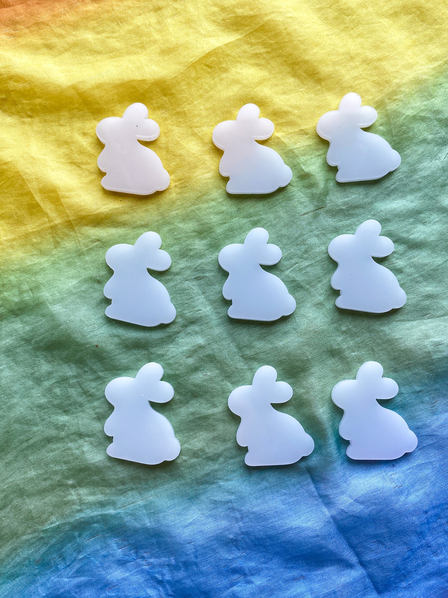 White Acrylic Bunny Counters