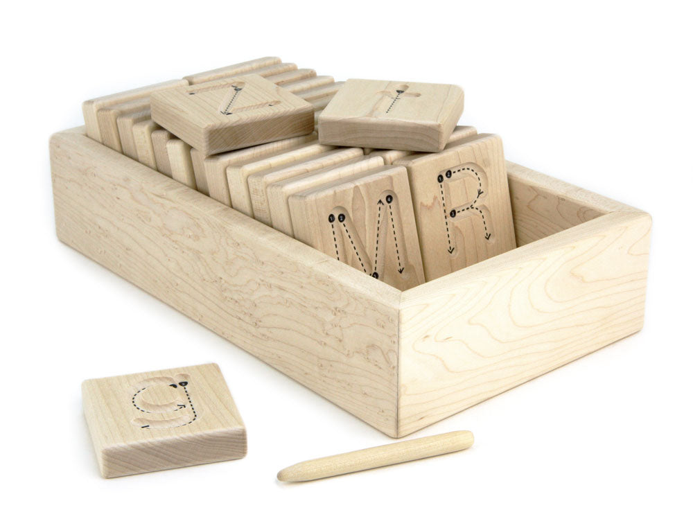 Tracing Tiles Maple Storage Tray