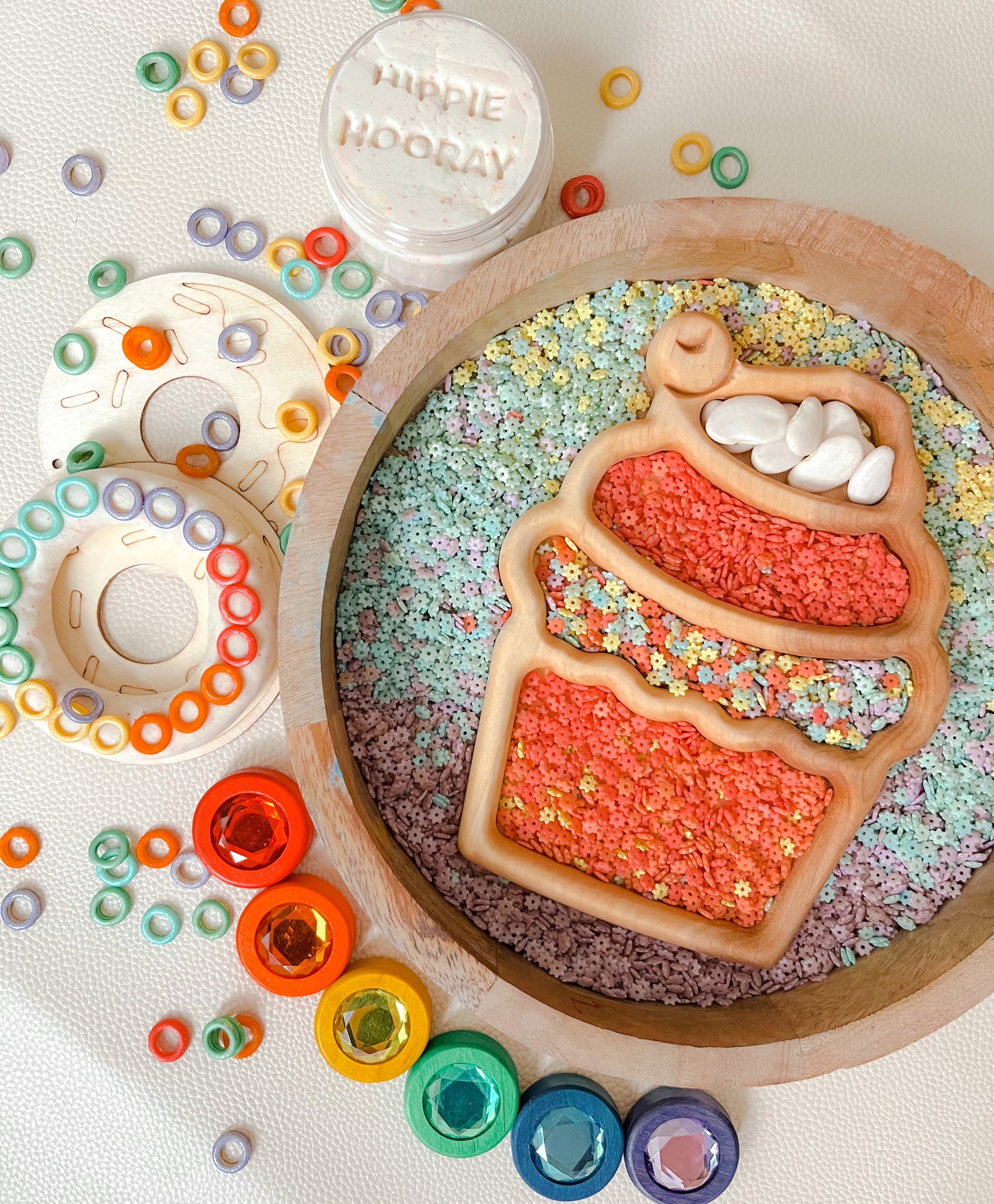 Cupcake Imaginative Play Tray