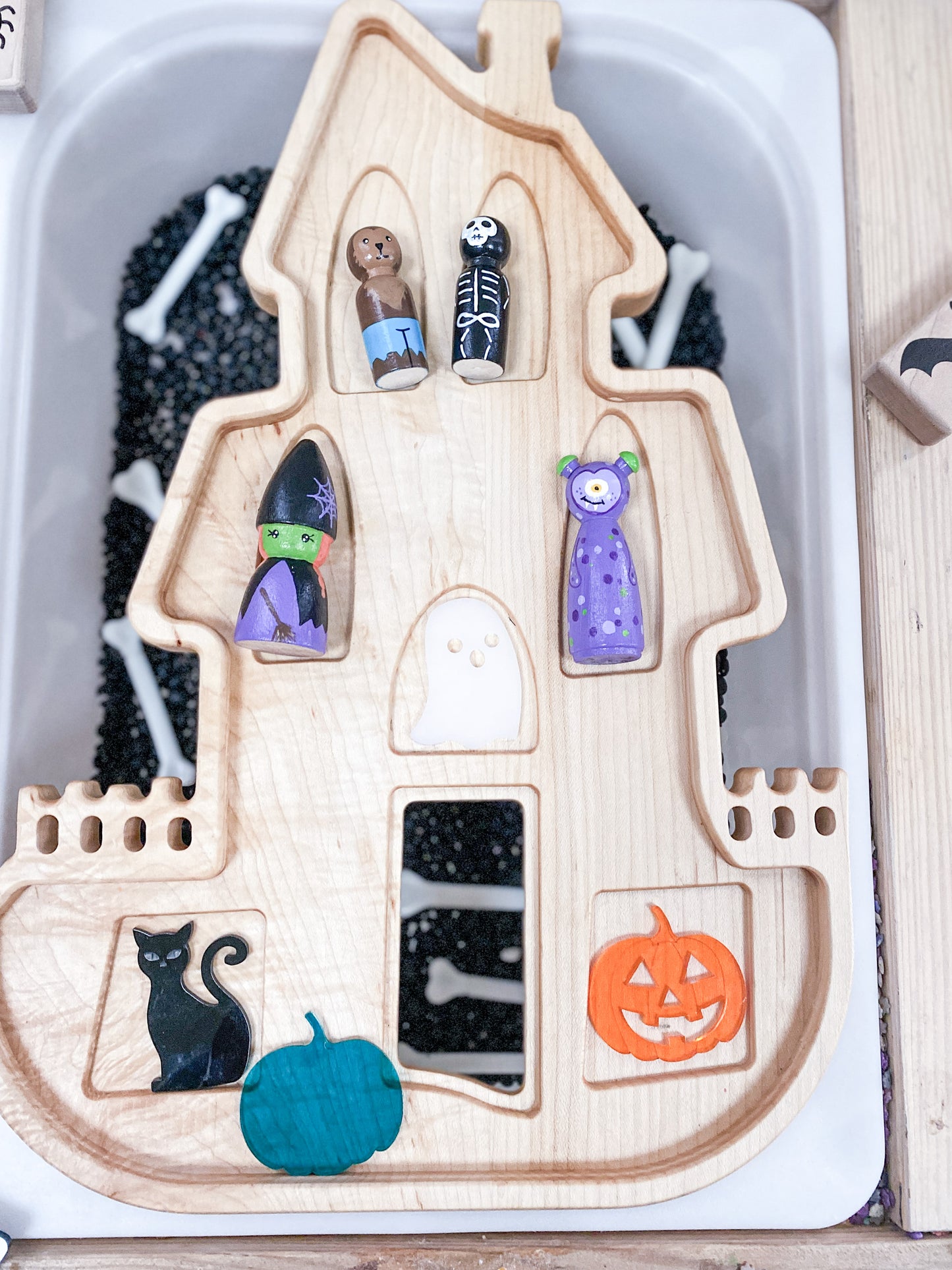 Haunted House Imaginative Play Tray