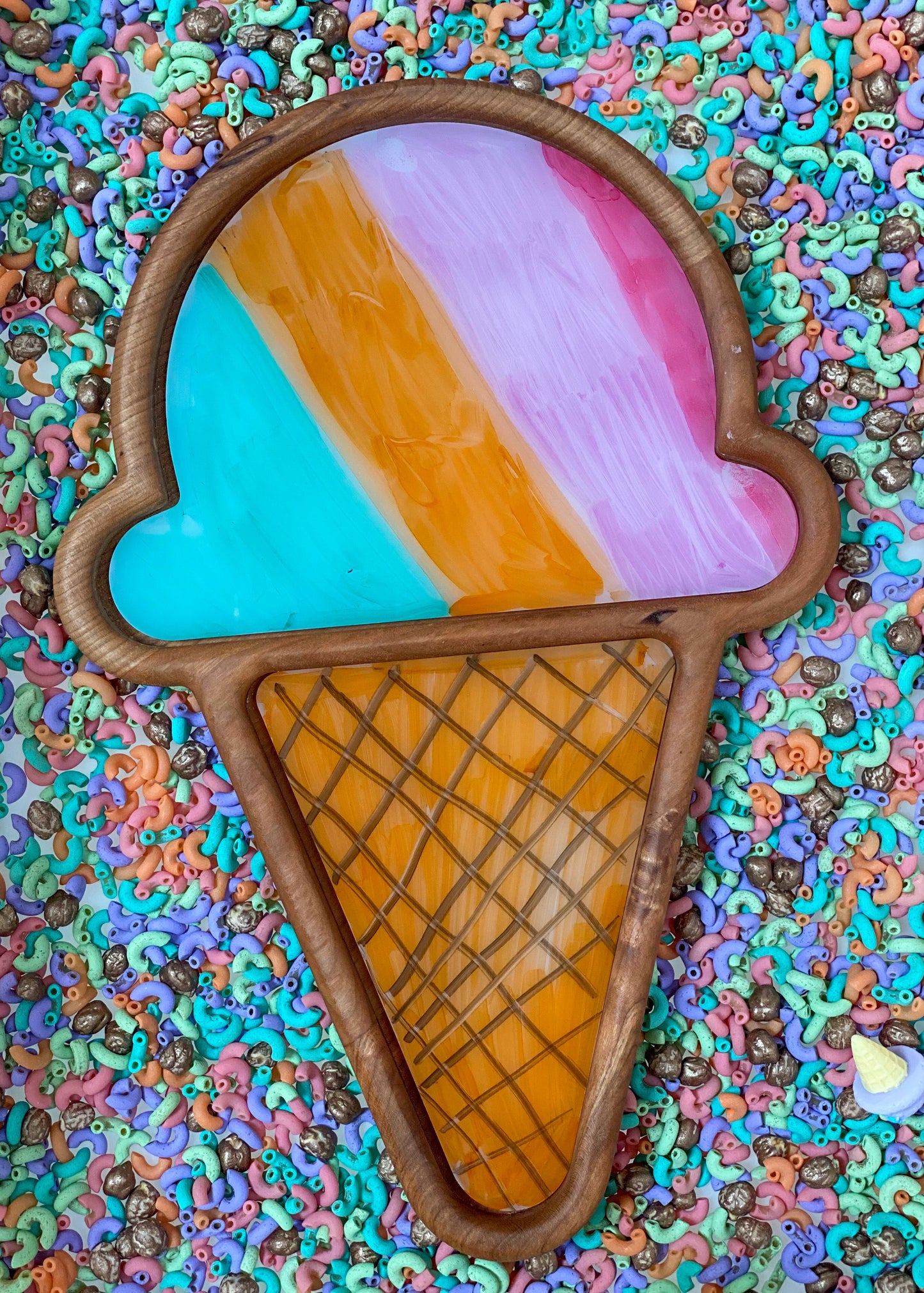 Ice Cream Cone Imaginative Play Tray