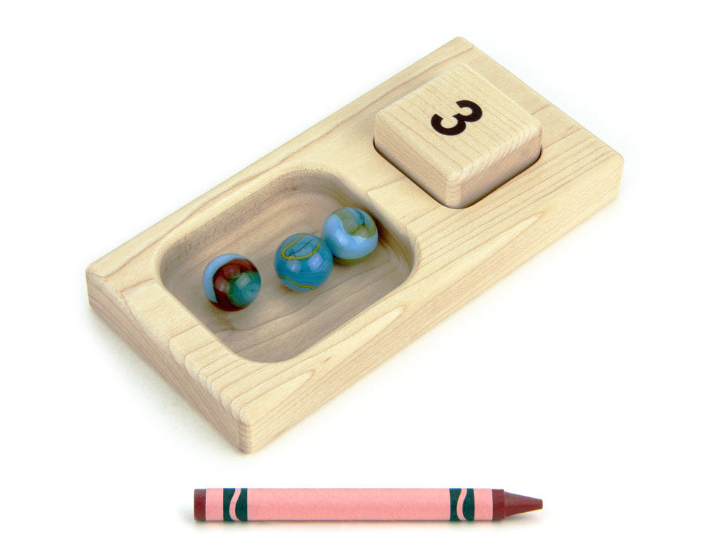 Solid Maple Counting Tray