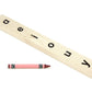 Printed Maple Vowel Stick