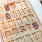 Resin Letter Insert - Wood