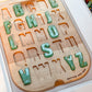 Resin Letter Insert - Wood