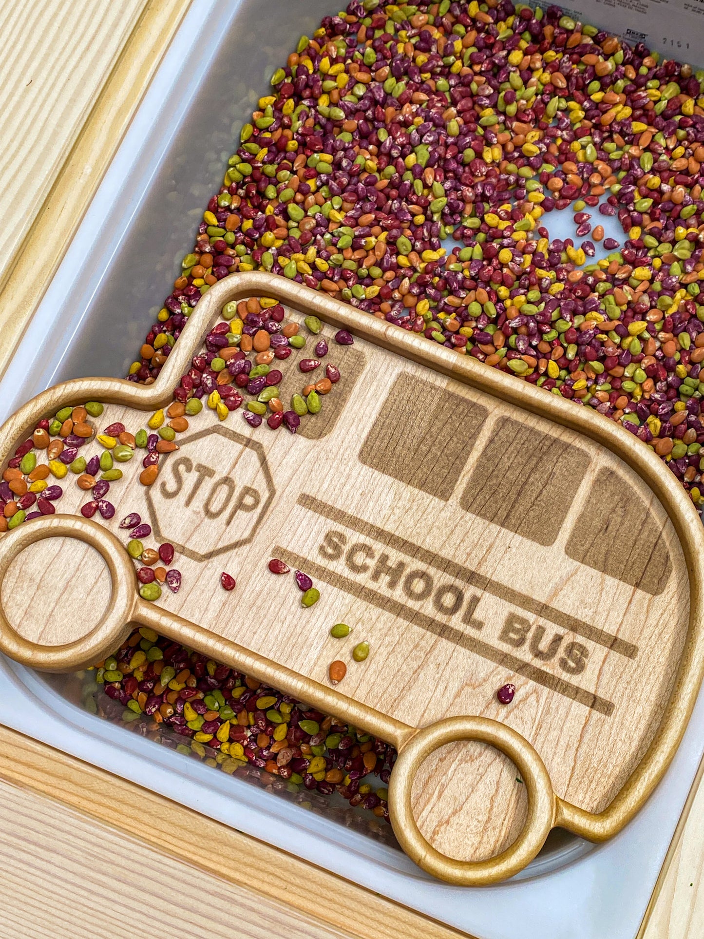 School Bus Imaginative Play Tray