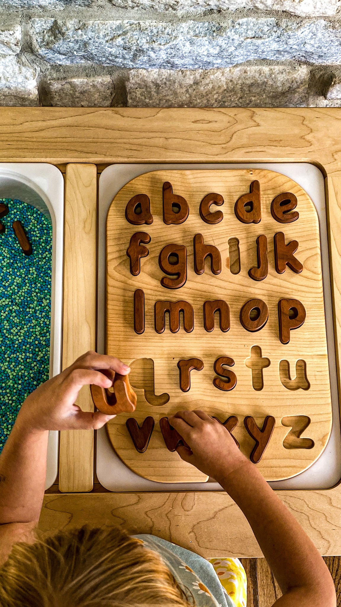 Lower Case Letter Puzzle Insert