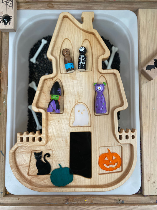 Haunted House Imaginative Play Tray