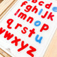 Lower Case Acrylic Letter Puzzle Insert