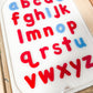 Lower Case Acrylic Letter Puzzle Insert