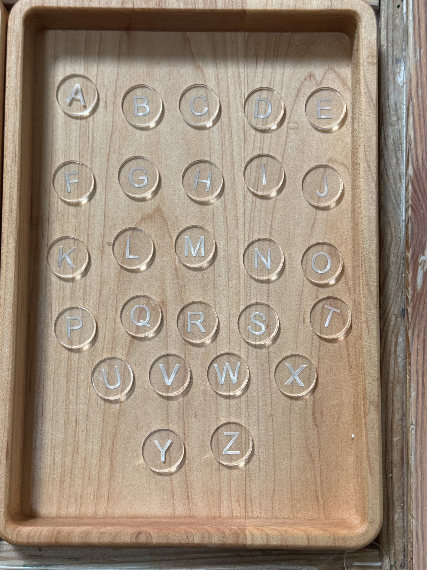 Upper Case Letter and Literacy Acrylic Pieces