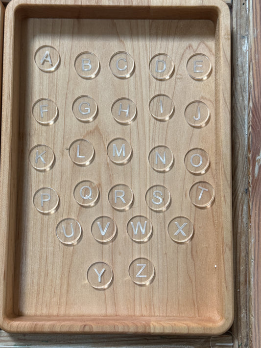 Upper Case Letter and Literacy Acrylic Pieces