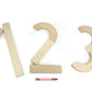 17 pc. Maple Learning Sticks Letter Number & Shape Building Block Set