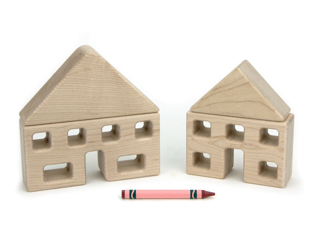 4 pc. Little Town Blocks Main Street Set