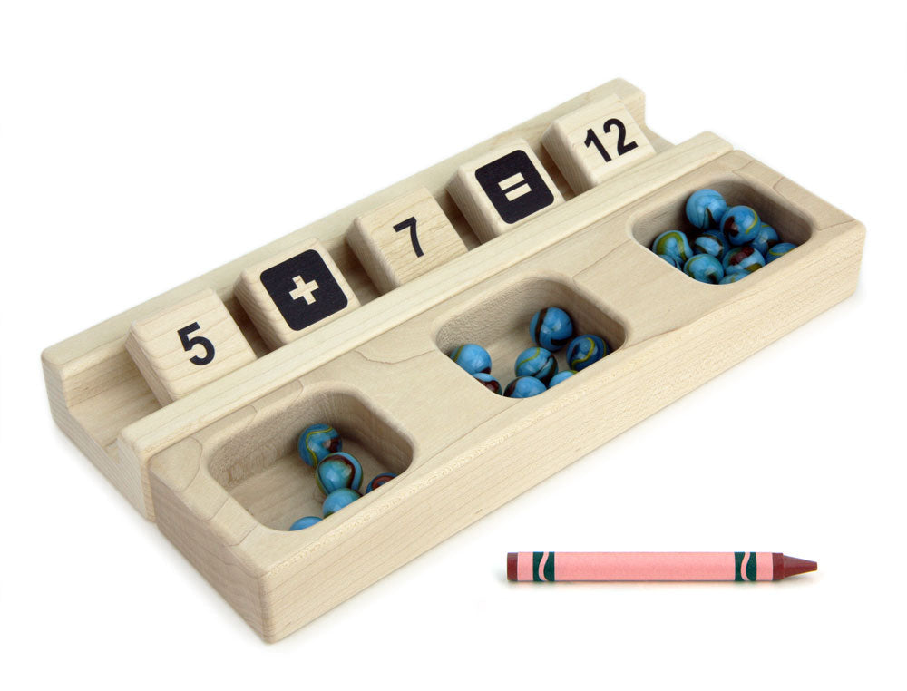 Printed Maple Math Tray Set