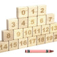 Engraved Maple Math Tray Set