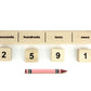 Printed Maple Number Place Value Stick