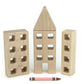 4 pc. Little Town Blocks Skyscraper Set