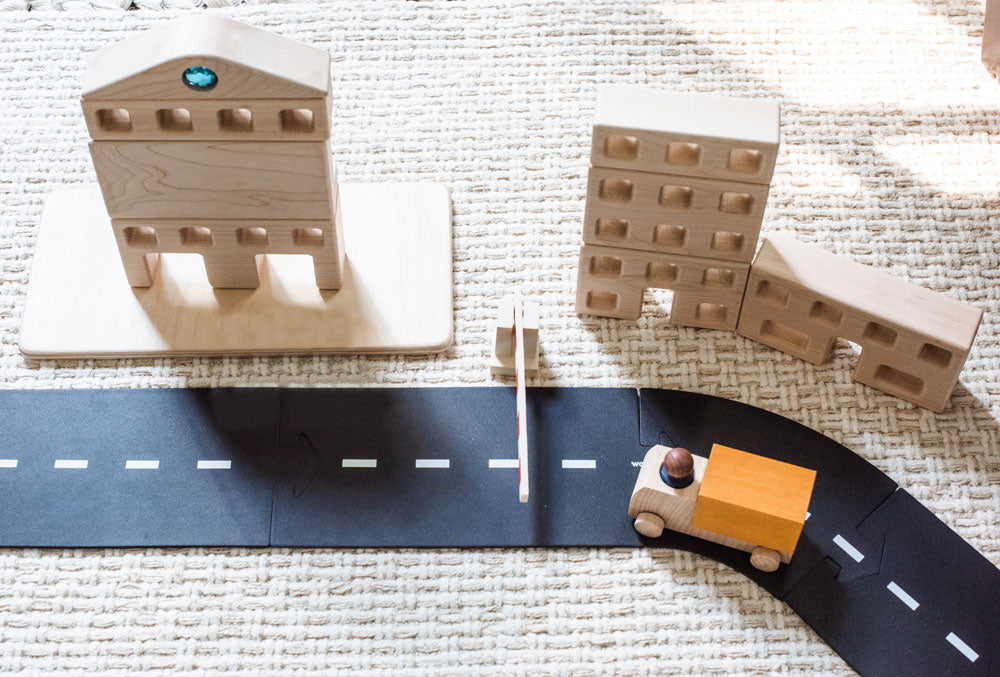 4 pc. Little Town Blocks Main Street Set