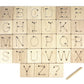 27 pc. Manuscript Letter Alphabet Maple Tracing Tiles