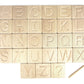 27 pc. Manuscript Letter Alphabet Maple Tracing Tiles