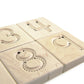 10 pc. Numbers 0-9 Maple Tracing Tiles