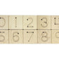 10 pc. Numbers 0-9 Maple Tracing Tiles