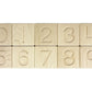 10 pc. Numbers 0-9 Maple Tracing Tiles