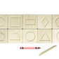 10 pc. Shapes Maple Tracing Tiles