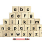 Printed Maple Word Tray Alphabet Spelling Set