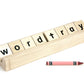 Printed Maple Word Tray Alphabet Spelling Set