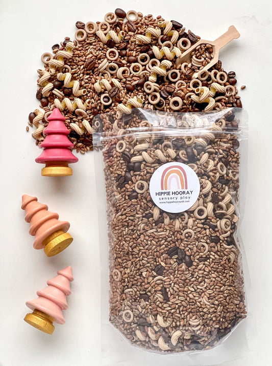 Coffee Coffee Coffee Sensory Bin Filler