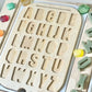 Resin Letter Insert - Wood