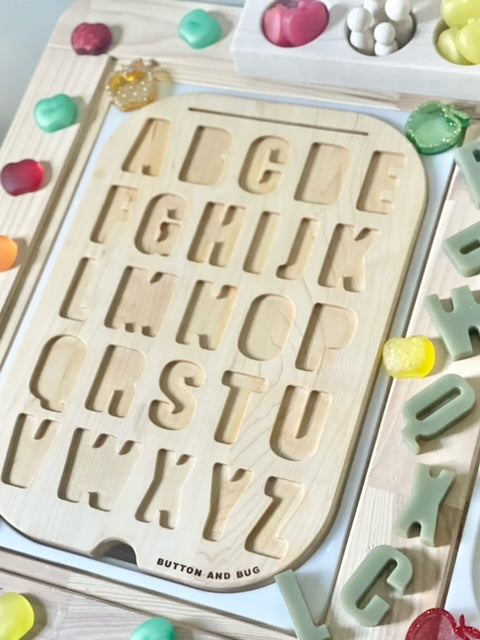 Resin Letter Insert - Wood