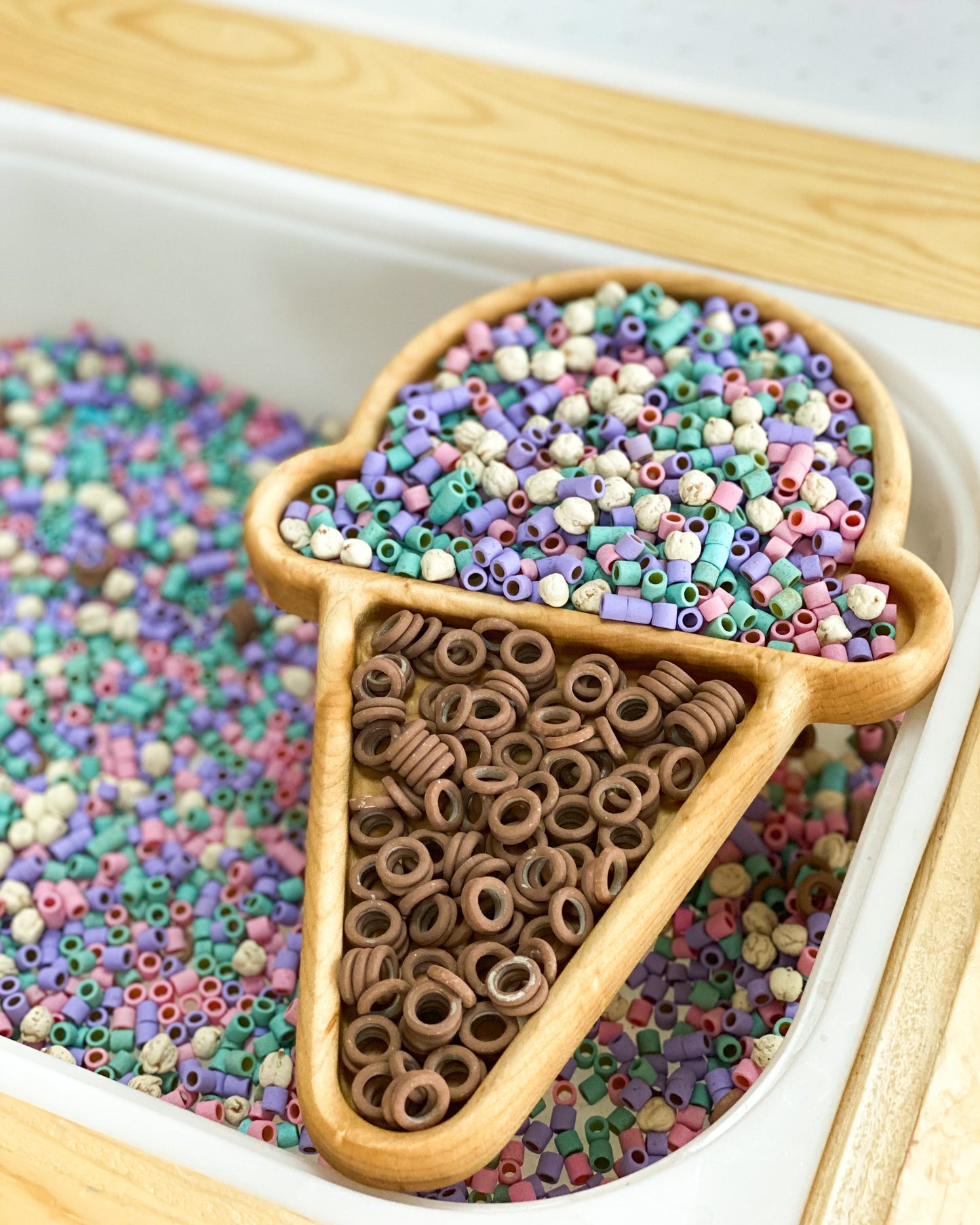 Ice Cream Cone Imaginative Play Tray