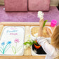 Double-Sided Magnetic Chalkboard & Whiteboard Insert