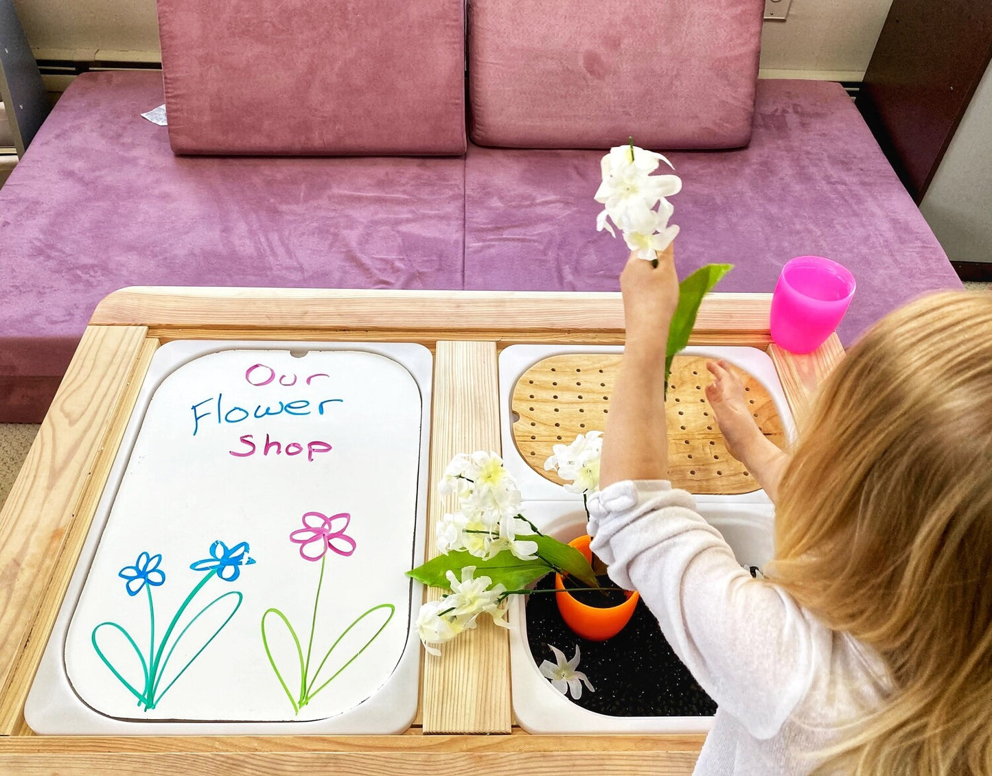 Double-Sided Magnetic Chalkboard & Whiteboard Insert