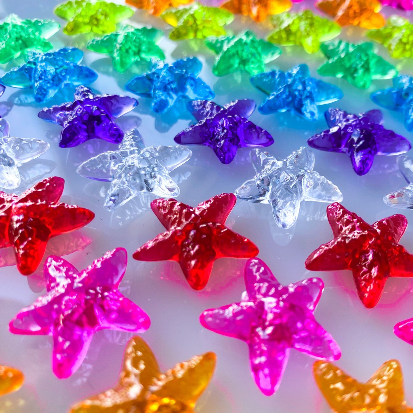 Starfish Acrylic Pegs (25 Count)