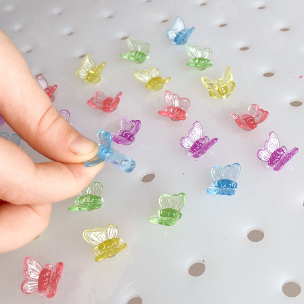 Button & Bug Butterfly Acrylic Pegs – ButtonandBug